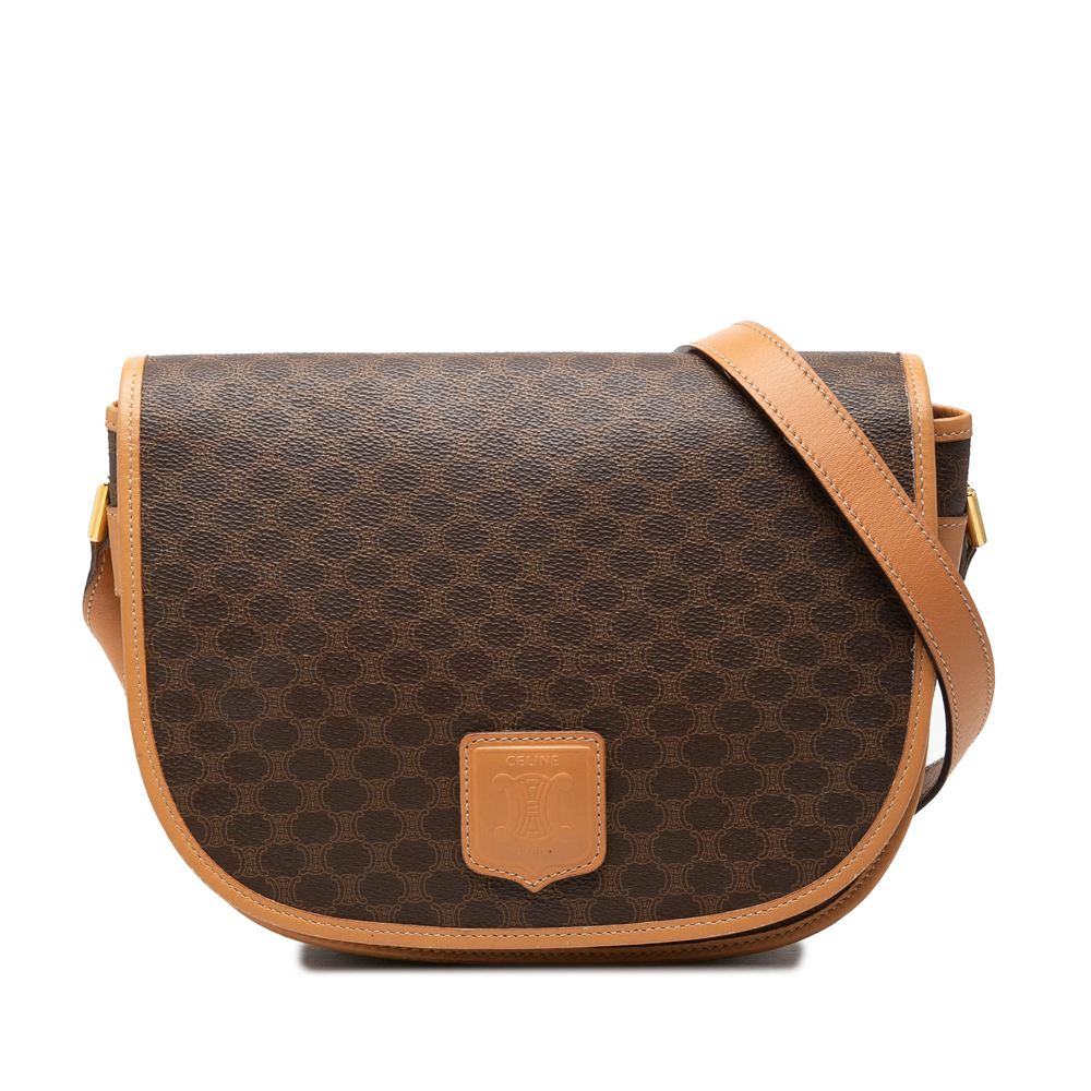 Pre-Loved Celine Macadam Coated Canvas Crossbody